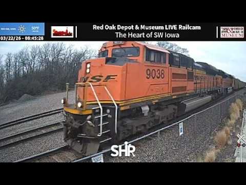 Live webcam view of Burlington Northern Depot Railcam