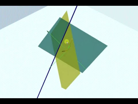 Determine the Linear Equation of the Intersection to Two Planes