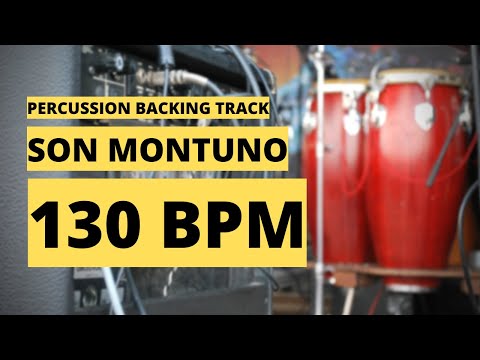 Son Montuno Backing Track | Percussion Metronome | 130 BPM