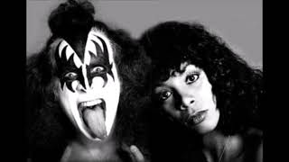 Gene Simmons with Donna Summer - Tunnel of Love