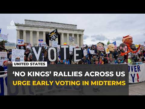 Thousands rally across the US urging voters to cast ballots early in midterms