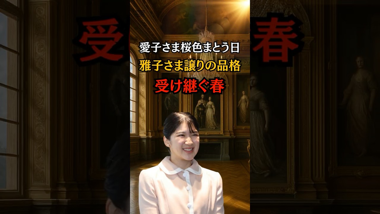 愛子さま淡桃色の装い母の思い宿す一着#shorts #皇室 #愛子さま