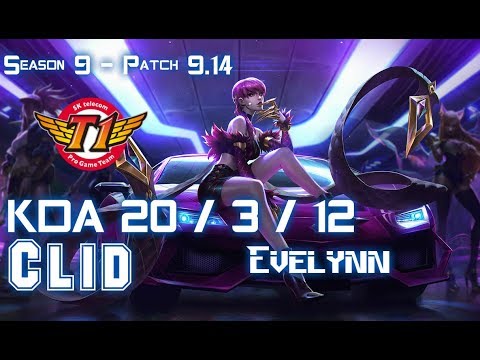 SKT T1 Clid EVELYNN vs CAMILLE Jungle - Patch 9.14 KR Ranked