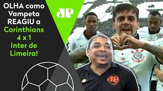 Timão na semi: Olha como o Vampeta reagiu a Corinthians 4 x 1 Inter de Limeira