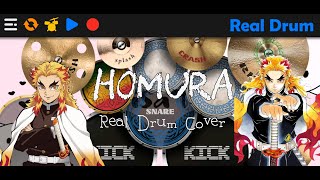 Homura | LiSA | Real Drum Cover | Demon Slayer: Infinity Train Arc