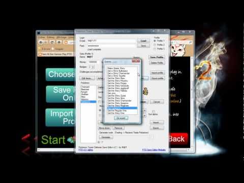 Pokémon Tower Defense Save Editor -- New Video [HD]