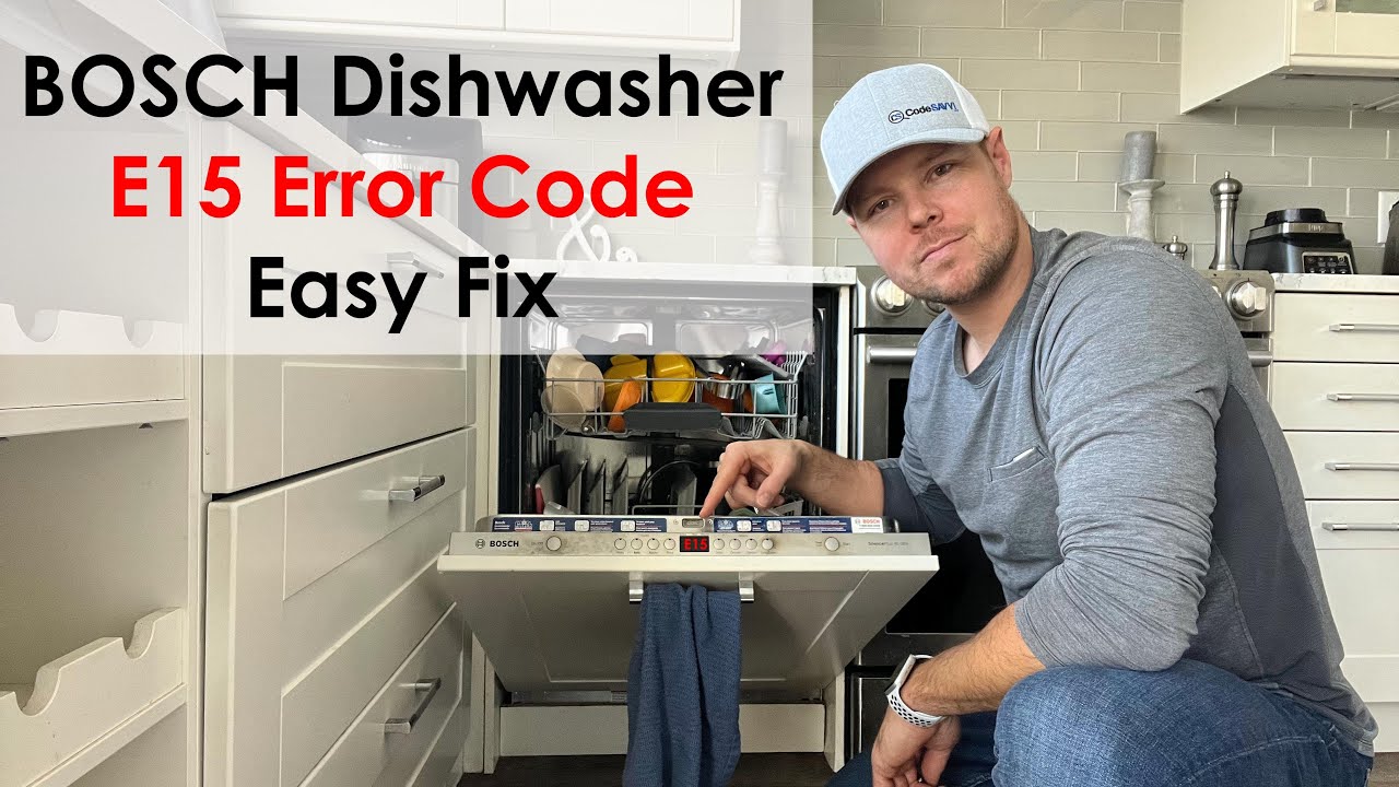 BOSCH Dishwasher E15 Error Code FIXED in Minutes!