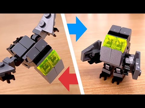 [LEGO Mini Robot Tutorial]  Baby Pteranodon Robot / Transformer Dinosaur Mech / ミニレゴ変身ロボ/미니 레고 변신로봇