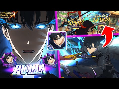 The STRONGEST of ALL TIME! Sung Jinwoo 6/6 Showcase & Summons! | Seven Deadly Sins: Grand Cross