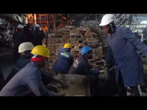 REFRACTORY  WORKS AT THE BOILERS