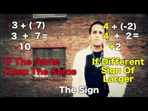 Integer Addition & Subtraction Music Video (MC Santi) 2018