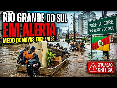 CHUVA COLOCA O RIO GRANDE DO SUL EM ALERTA MÁXIMO
