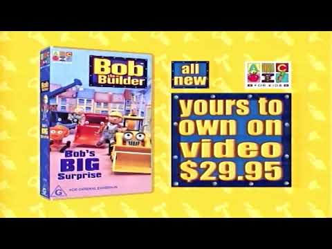 Bob ther Builder Bob's Big Surprise VHS AU 2002 Advert