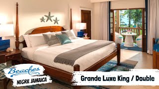 Grande Luxe King/Double GLK/GLD | Beaches Negril, Jamaica | Walkthrough Room Tour & Review 4K