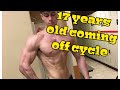 17 year old bodybuilder coming off cycle
