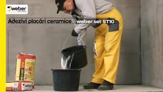 weberset ST10 - adeziv pentru placari ceramice la interior