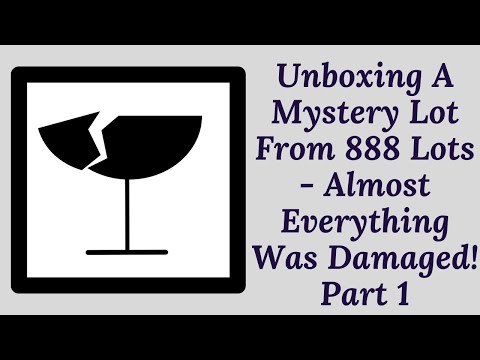 #unboxing #reseller #ebay #888Lots Mystery Box FAIL! Everything Was Broken Or Damaged! PART 1