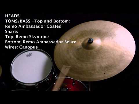 Franco Dal Monego plays Roberto Spizzichino Sizzle Thin Light Jazz Crash Ride Cymbal 22" Dark Patina