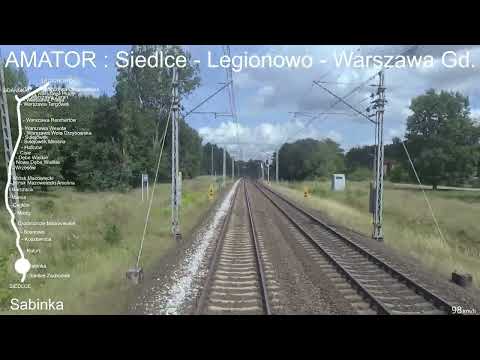 Siedlce - Mińsk Mazowiecki - Legionowo - Warszawa Gdańska SU46-029 & AMATOR #turkol