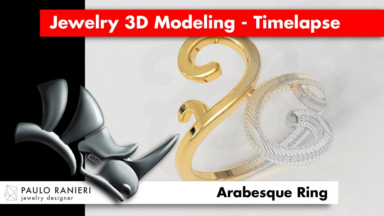 Arabesque Ring 3D Print Model