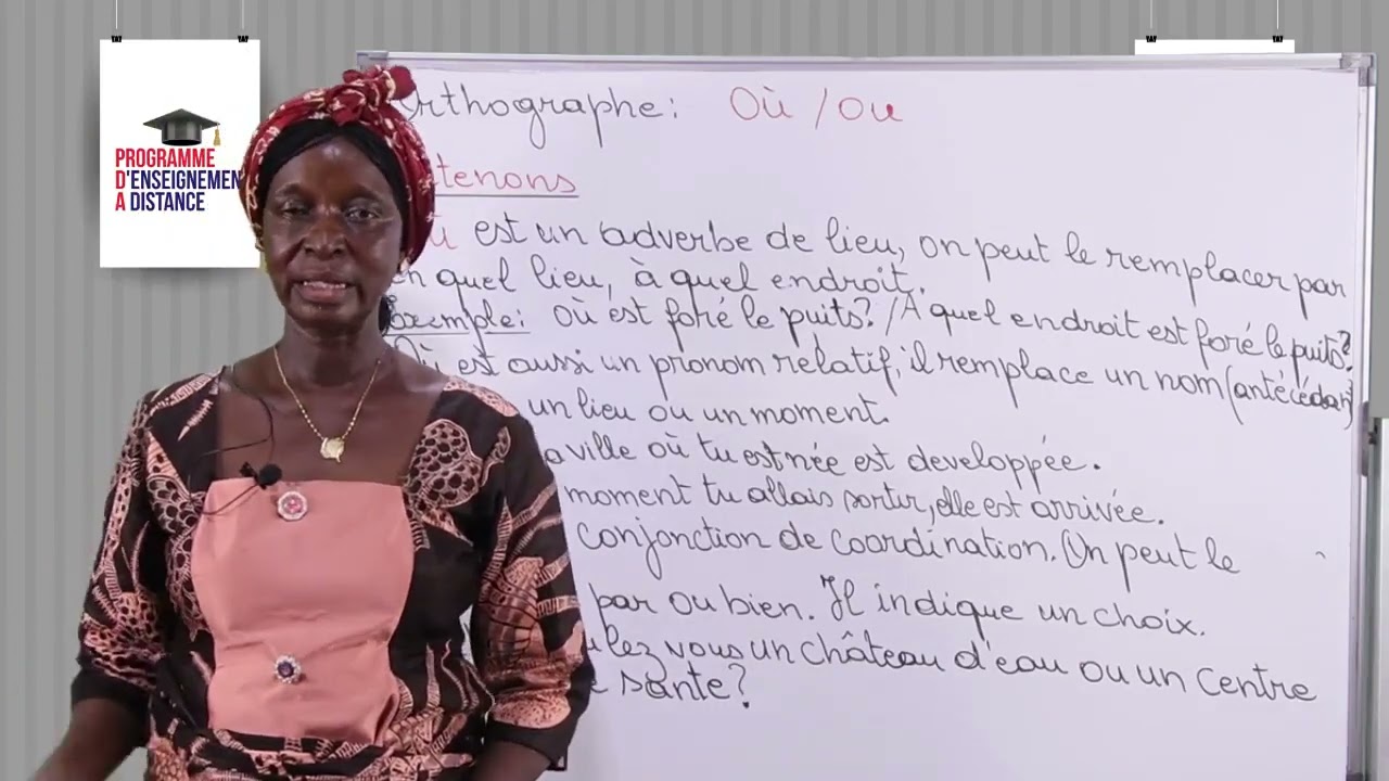 Leçon 83 Orthographe   Où et ou