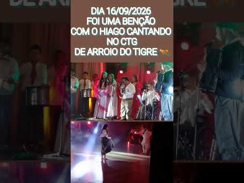 Hia canta em. CTG Pousada das Carretas em Arroio do tigre. 