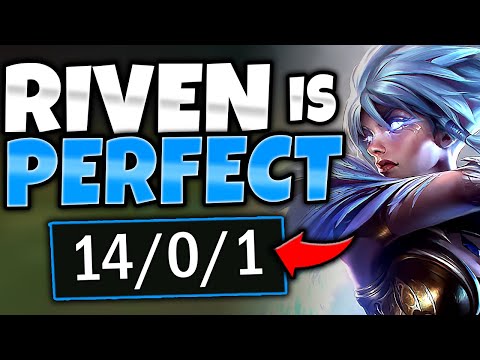 RIVEN IS THE BEST TOPLANER TO 1V9! (How To Play 100% Perfectly)