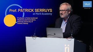 Prof. Patrick Serruys, National University of Ireland, sharing insights on TAVR at the Meril Academy