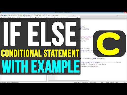 IF ELSE Conditional Statements in C Programming Video Tutorial