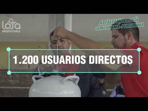 La Prefectura de Loja entregó el asfaltado de la vía Gonzanamá – Purunuma de 12,9 km