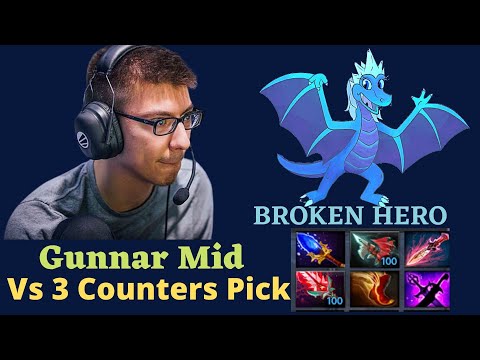 Gunnar Mid Winter Wyvern against 3 Counter Heros! Most OP Hero in PATCH!