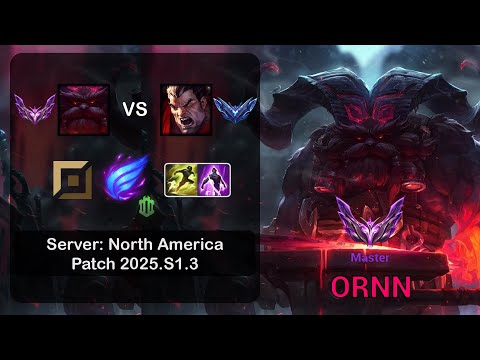 Ornn Top vs Darius - NA Master - Patch 25.S1.3