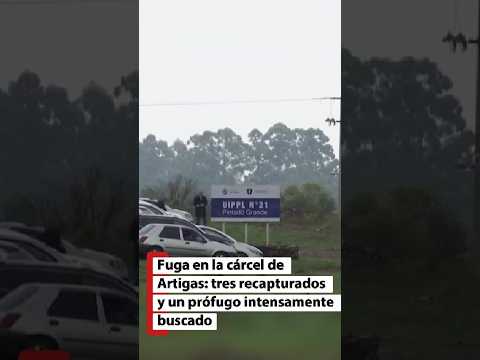 Fuga en la cárcel de Artigas: tres recapturados y un prófugo intensamente buscado