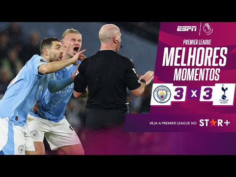 Gols e lances de Manchester City x Tottenhan
