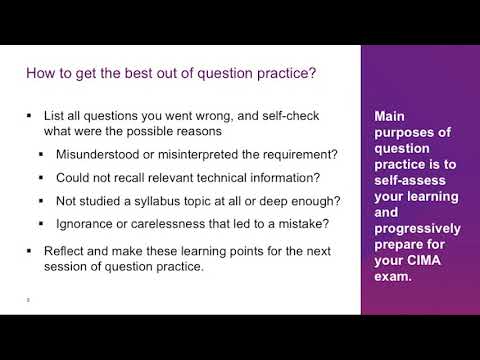 CIMA Objective Test Examination Success through Question Practice