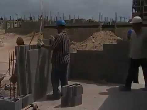 New type habiterra block concrete interlocking block used for building more stronger and easy