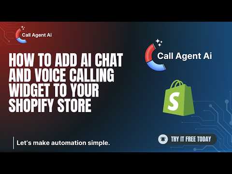 How to Add AI Chat and Voice Calling Widget to your Shopify Store