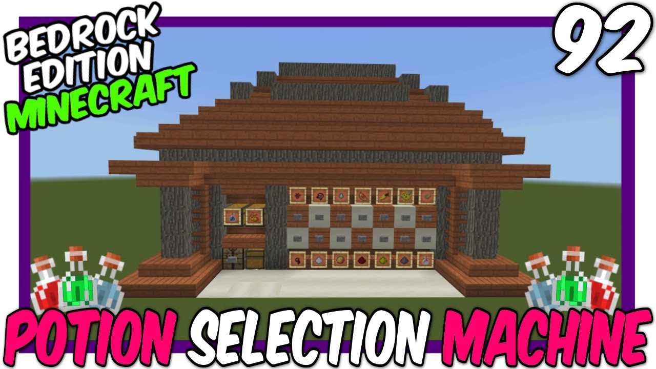 Mega Brewing Station Tutorial (Double sided)[Minecraft Bedrock Edition]