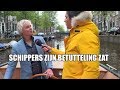 Boten blokkeren gracht uit protest tegen nieuwe Amsterdamse vaarregels