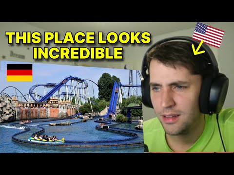 American reacts to Europa Park in Germany