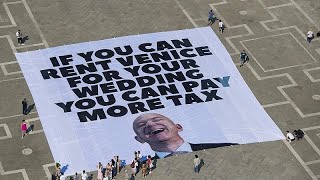 Hochzeit von Jeff Bezos und Lauren Sanchez löst Proteste in Venedig aus