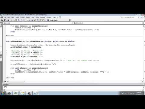 Excel VBA Example: Read Text File