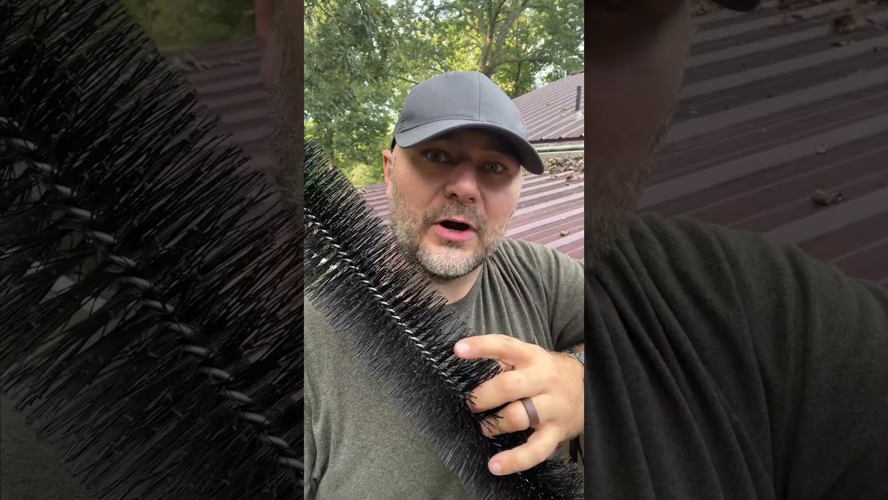 Easiest DIY Gutter Guard Leaf Filter - No Tools Cutting or Fasteners