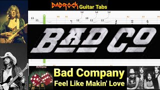 Feel Like Makin' Love - Bad Company - Guitar + Bass TABS Lesson