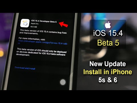 How to Install iOS 15.4 Beta 5 on iPhone 6 & 5s - Update NOW!🔥🔥