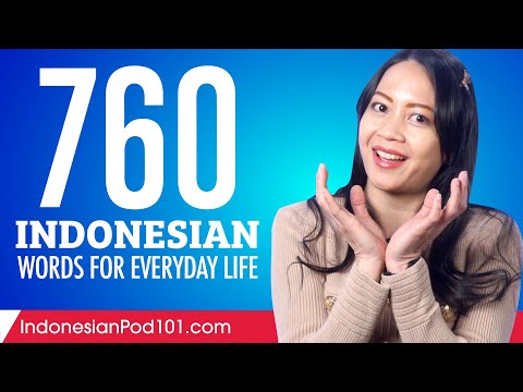 760 Indonesian Words for Everyday Life - Basic Vocabulary #38