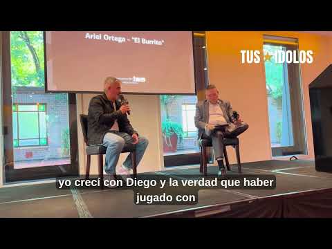 Ariel Ortega compartió sus historias mundialistas en el Hotel Faena