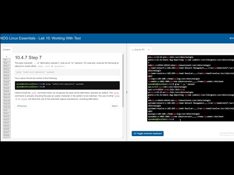 Intro to Linux | Cisco Lab10 | Working With Text