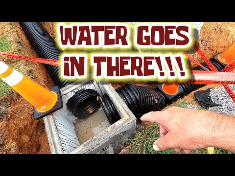 HOW TO INSTALL A STORM WATER SYSTEM, I LEARNED THE HARD WAY!!!