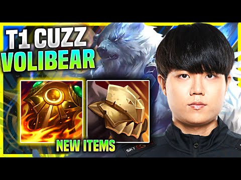 CUZZ PICKS VOLIBEAR WITH NEW ITEM SUNFIRE AEGIS! - T1 Cuzz Plays Volibear Jungle vs Jarvan IV!